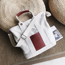 Load image into Gallery viewer, Cotton Canvas Casual Shoulder Bag
