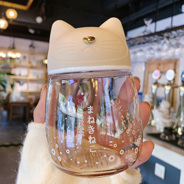 Sakura Cat Water Bottle-300ml