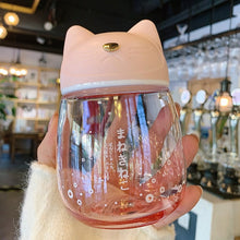 Load image into Gallery viewer, Sakura Cat Water Bottle-300ml
