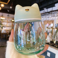 Load image into Gallery viewer, Sakura Cat Water Bottle-300ml
