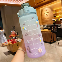 Load image into Gallery viewer, Large Capacity Motivational Water Bottles - 2L
