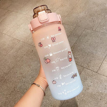 Load image into Gallery viewer, Large Capacity Motivational Water Bottles - 2L
